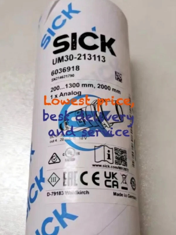 1PCS NEW SICK UM30-213113 brand new Ultrasonic Sensor UM30-213113 Fast shipment