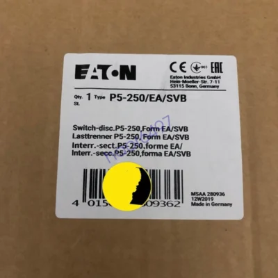 1piece New EATON P5-250EASVB 3P 250A Fast Delivery