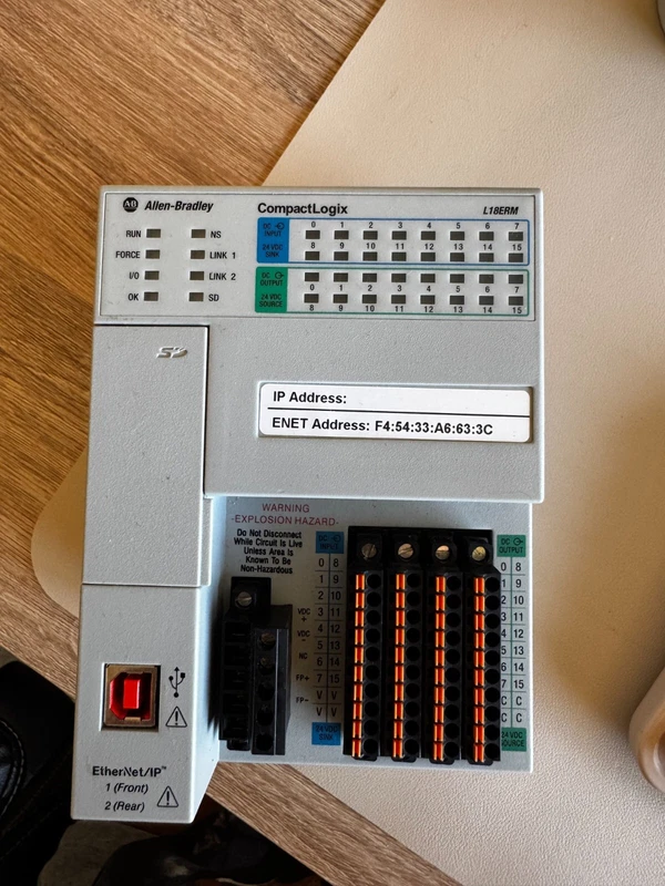 Rockwell Automation Compact Logix 1769 L18ERM 1.5 MB PLC Controller