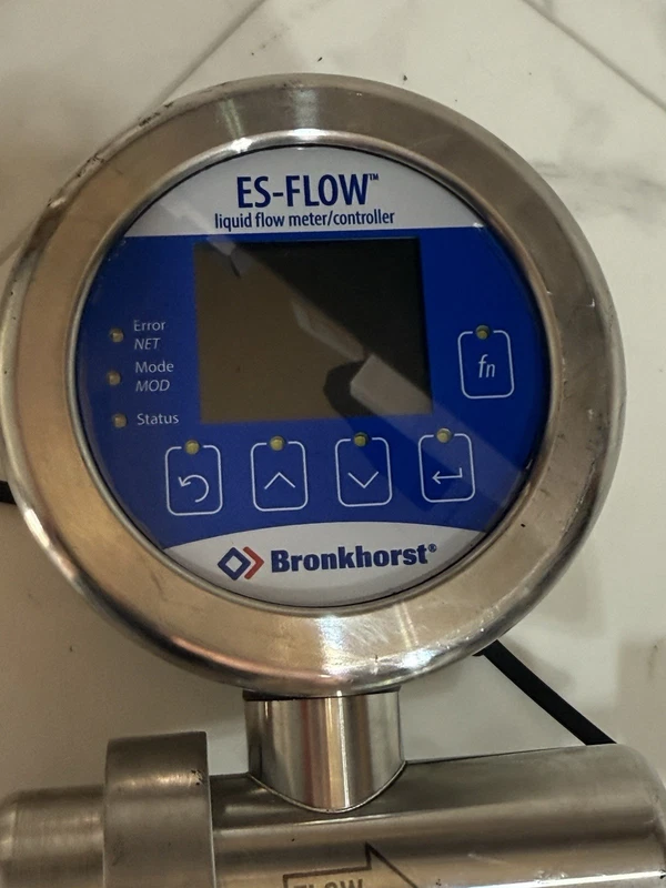 Bronkhorst ES-Flow ES-130I Flow Meter |15 Bar Valve Flow 145 Psi - Used