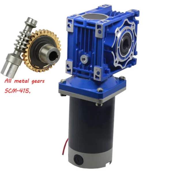 New 300W DC Geared Motor NMRV Worm Gear Reducer Gearbox Speed Reducer DC12V24V
