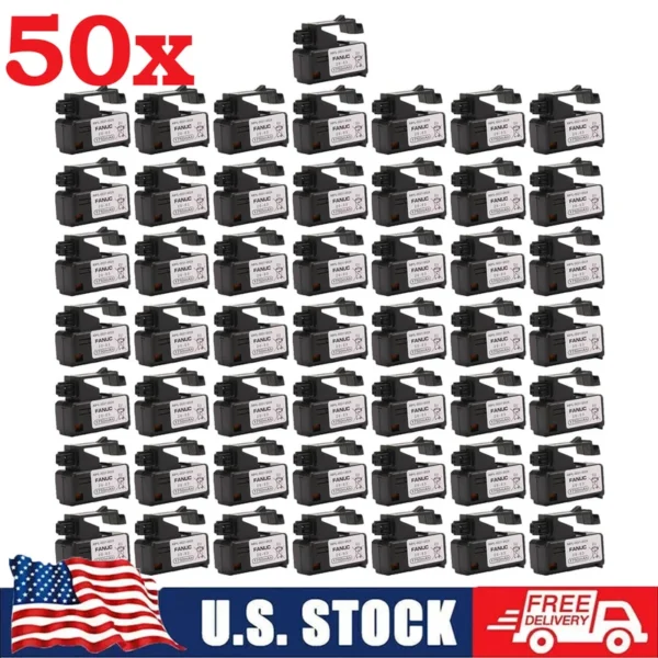 50 X A98L-0031-0028 PLC 3V 1750mAh Lithium Battery for FANUC A02B-0309-K102 US