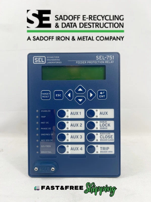 (W) SCHWEITZER SEL-751 ELECTRICAL FEEDER PROTECTION RELAY 751202C1C0X70850300