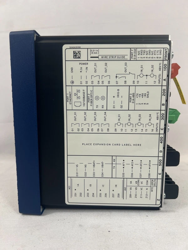(W) SCHWEITZER SEL-751 ELECTRICAL FEEDER PROTECTION RELAY 751202C1C0X70850300