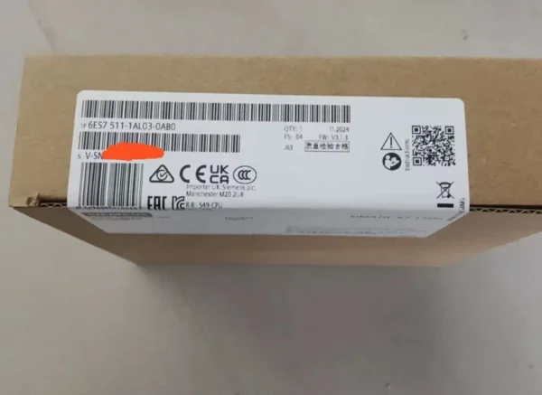 New Siemens 6ES7511-1AL03-0AB0 6ES7 511-1AL03-0AB0 CPU 1511-1PN 1-year warranty.