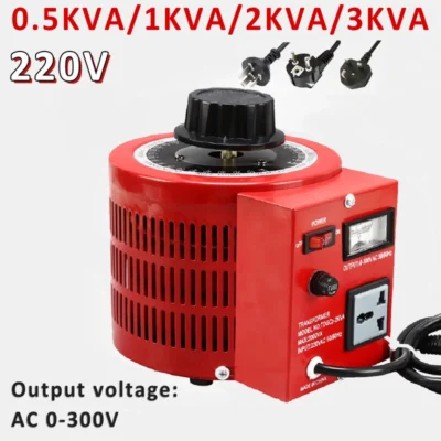 0.5/1/2/3KVA Variac 0-300V Variable AC Voltage Regulator Metered New