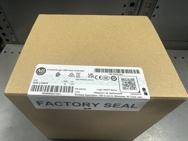 Allen-Bradley 5069-L320ER 2MB CompactLogix 5380 Controller new in the sealed box