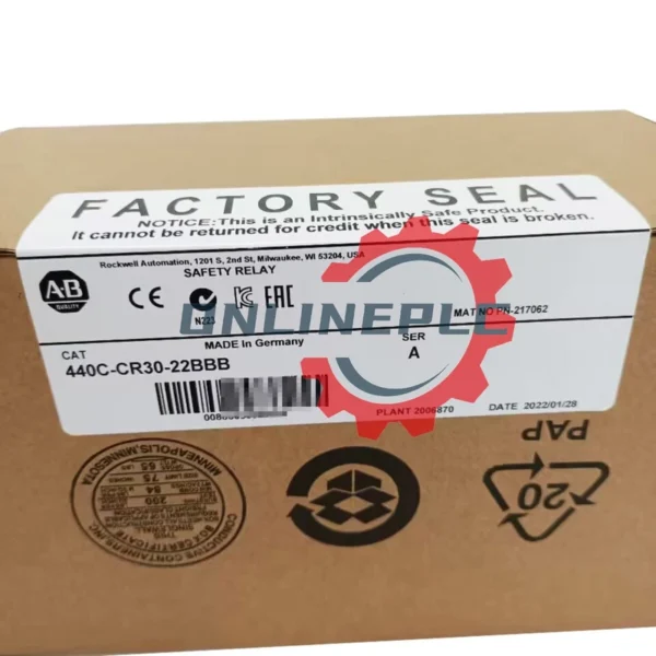 2023 New Sealed 440C-CR30-22BBB Programable Safety Relay22 PT IO PLC ,AB,NIB 2 2023 New Sealed 440C-CR30-22BBB Programable Safety Relay22 PT IO PLC ,AB,NIB