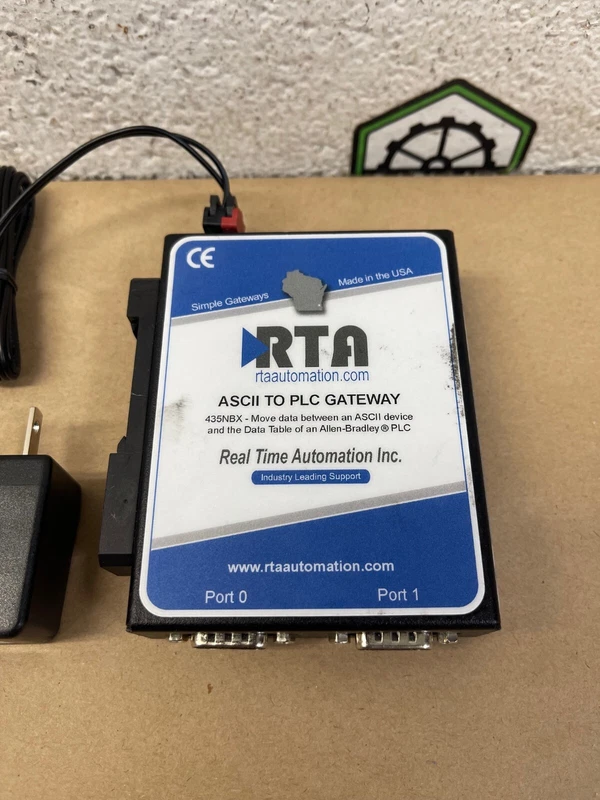 RTA (Real Time Automation Inc) 435NBX, ASCII to PLC Gateway, with Power Supply
