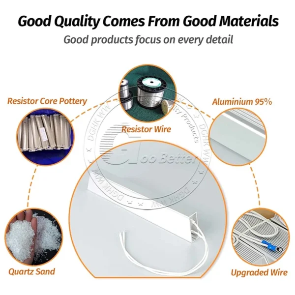 x RXLG Aluminum Shell Inverter Braking Resistor 4000W 15 ohm 7 x RXLG Aluminum Shell Inverter Braking Resistor 4000W 15 ohm