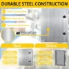 32''x24''x12'' 304 Stainless Steel IP66 Waterproof Electrical Enclosure Box 9 32''x24''x12'' 304 Stainless Steel IP66 Waterproof Electrical Enclosure Box