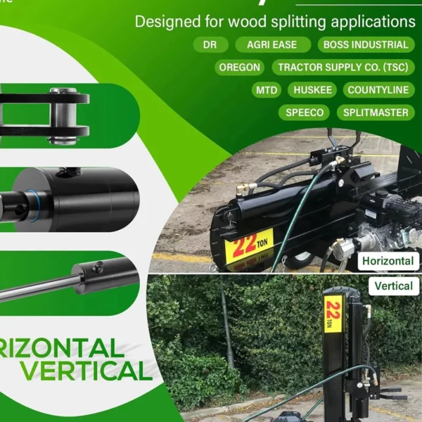 4" Bore x 24" Stroke Hydraulic Log Splitter Cylinder 1.75" Rod for 22-25 Ton 6 4" Bore x 24" Stroke Hydraulic Log Splitter Cylinder 1.75" Rod for 22-25 Ton