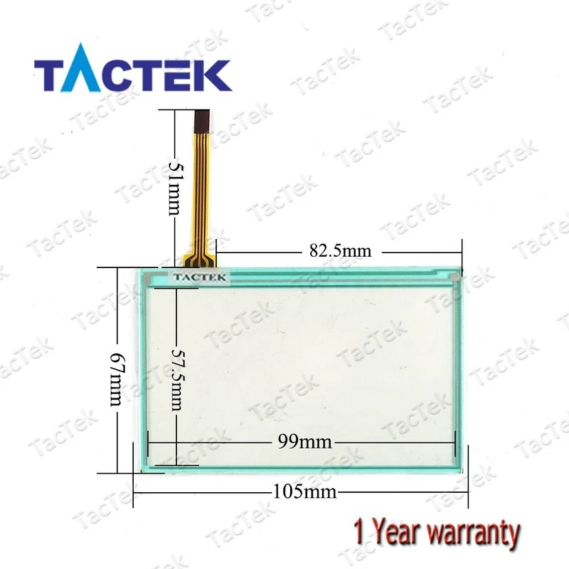 Touch Screen Panel Digitizer for IDEC HG1G-4VT22TF-S HG1G-4VT22TF-B with Overlay