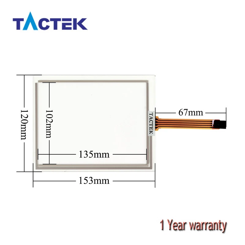 AMT9501 Touch Screen Panel Glass for AMT 9501 AMT-9501 91-09501-00B 6.4'' 4wire