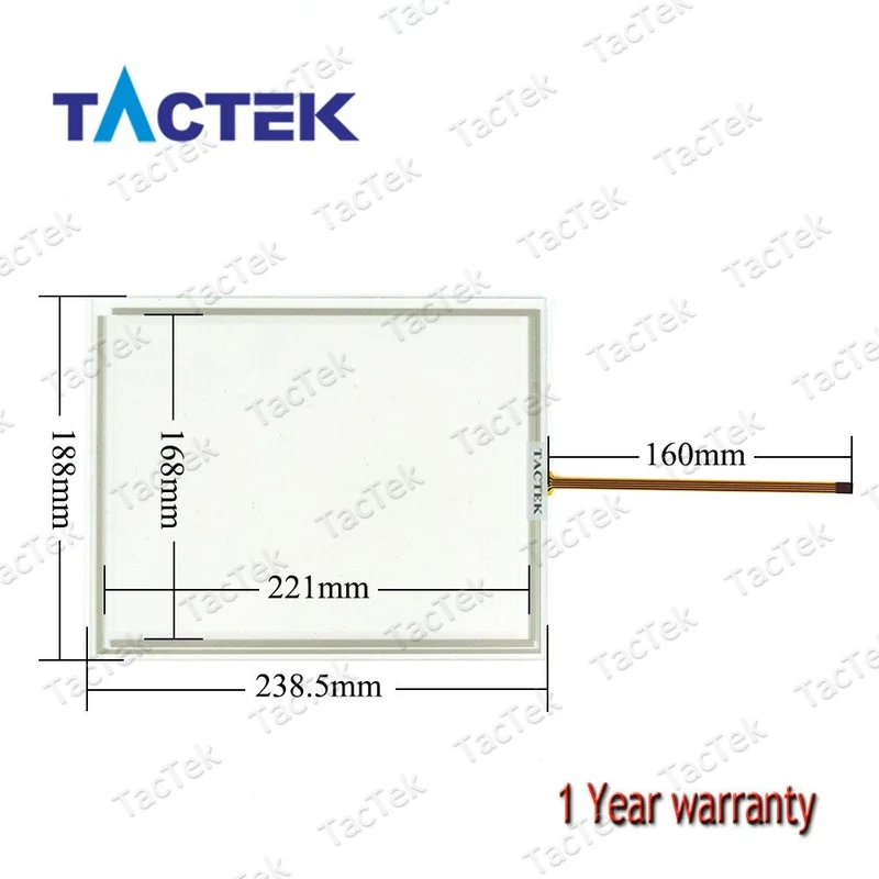 Touch Screen Glass for Kinco MT4500T MT4500TE MT4500L MT4500LE with Overlay