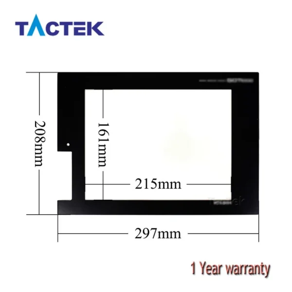 Touch Screen Panel Glass Digitizer for Mitsubishi GT1675M-VTBA with Overlay Film