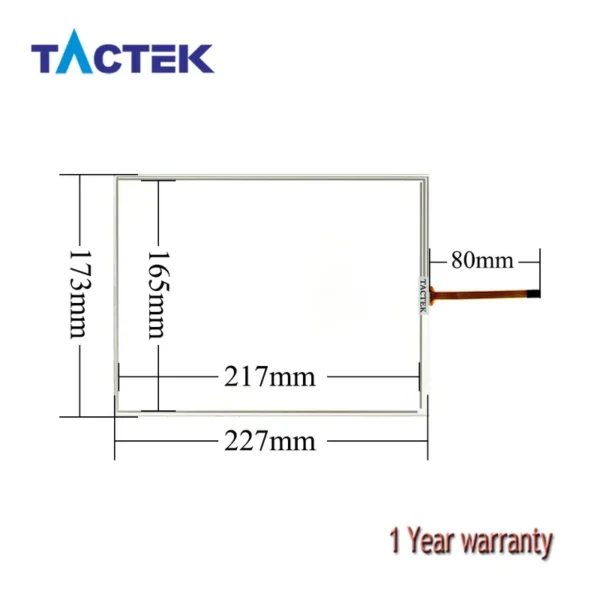 Touch Screen Panel Glass Digitizer for Mitsubishi GT1675M-VTBA with Overlay Film