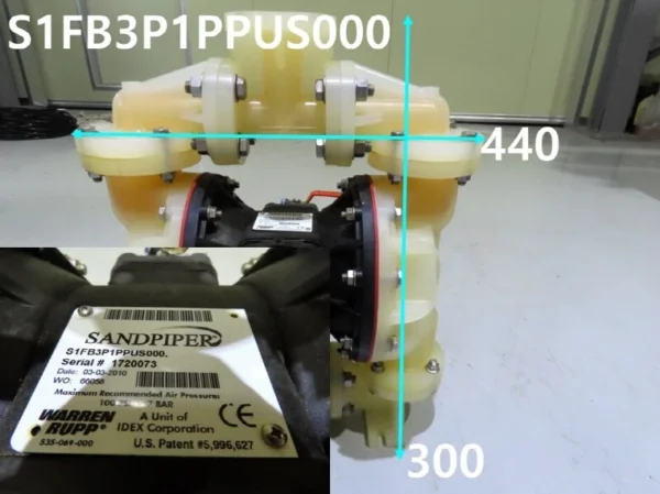 [Used] WARREN RUPP  S1FB3P1PPUS000  SANDPIPER