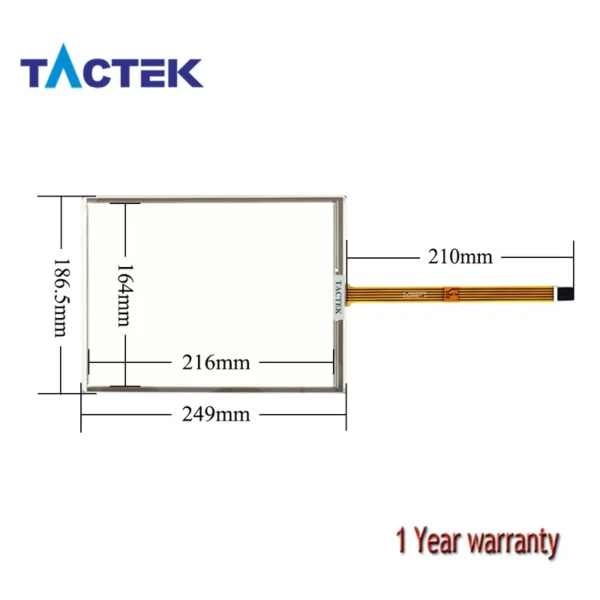 Touch Screen Panel Glass Digitizer for 6AV3627-1QL00-0AX0 TP27 10" with Overlay