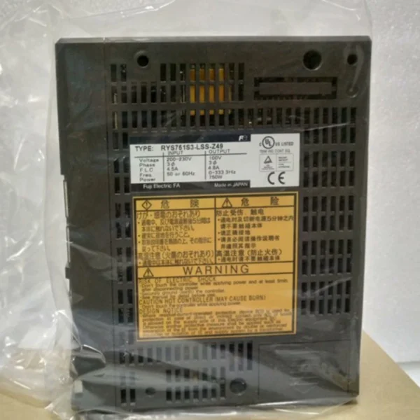 New Fuji RYS751S3-LSS-Z49 Servo Drive RYS751S3LSSZ49 Expedited Shipping 3 New Fuji RYS751S3-LSS-Z49 Servo Drive RYS751S3LSSZ49 Expedited Shipping