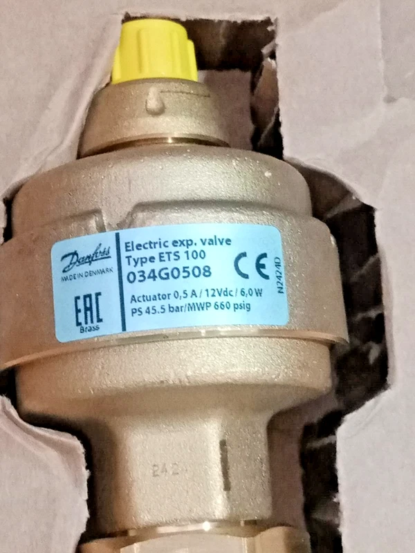 1PC- Danfoss 034G0508 Electric expansion valve, ETS 100 Solder ODF, 1 38,IP67y 3 1PC- Danfoss 034G0508 Electric expansion valve, ETS 100 Solder ODF, 1 38,IP67y