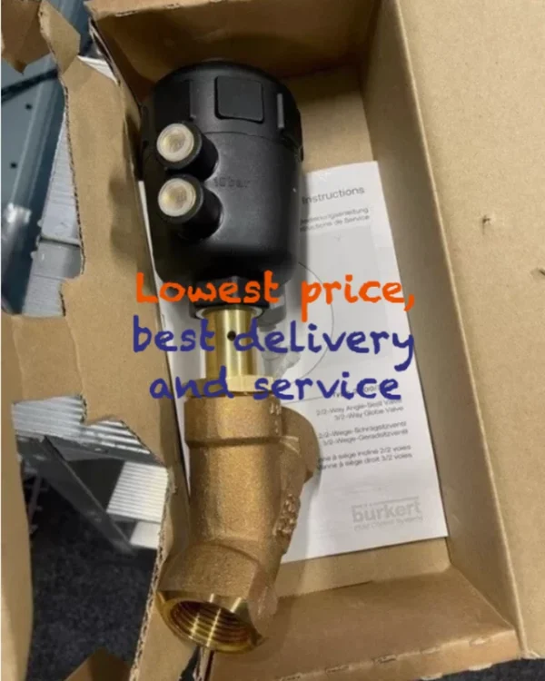 Burkert pneumatic angle seat valve DN25 nitrogen steam valve 00001248