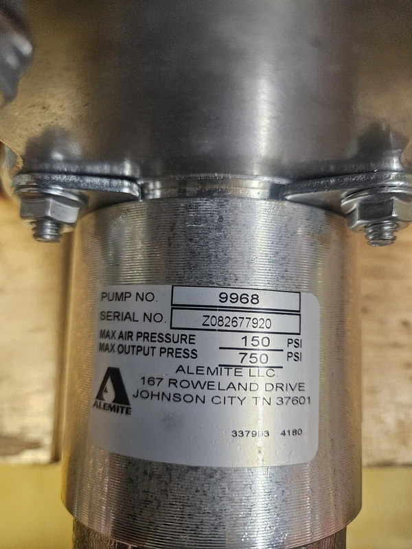 Alemite 9968 Pneumatic Pump New  Never Used ,specs In Pictures