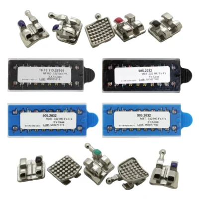 Dental Orthodontic Brackets Metal Braces Roth MBT 022 345 Hooks Mini Twin MIM