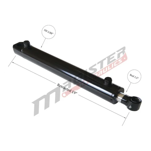 Hydraulic Cylinder Welded Double Acting 2.5" Bore 10" Stroke Tang WTG 2.5x10 NEW 3 Hydraulic Cylinder Welded Double Acting 2.5" Bore 10" Stroke Tang WTG 2.5x10 NEW