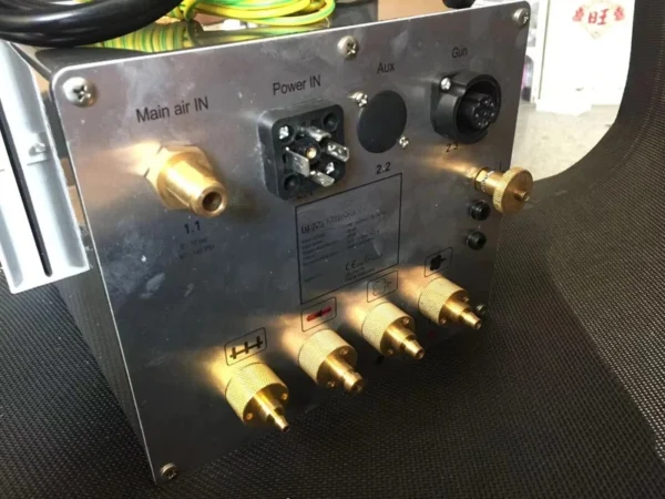 GM02 select electrostatic powder coating control box+opti 2 select spray gun