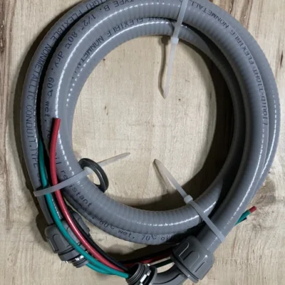 (10 LOT) 34'' x 6' Non-Metallic Flexible Liquidtight AC Electrical Whip