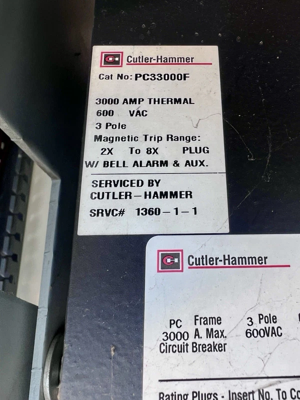 Outdoor Stainless Steel Electrical Panel With (2) 3000 Amp Circuit Breakers USED 5 Outdoor Stainless Steel Electrical Panel With (2) 3000 Amp Circuit Breakers USED