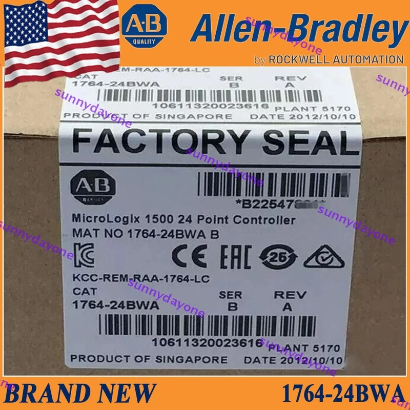 New PLC-AB 1764-24BWA SER B MicroLogix1500 24 Point Controller 1764 24BWA