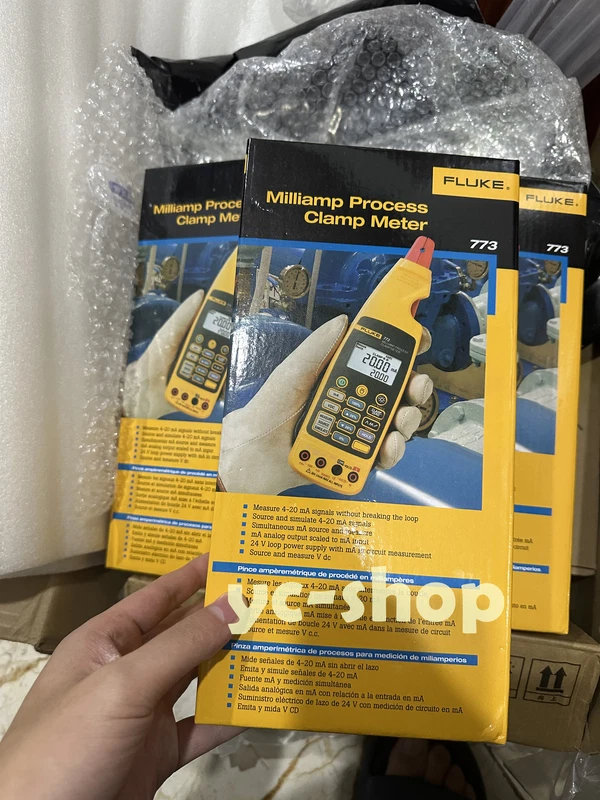 6pcs Fluke 773 Milliamp Process Clamp Meter 4 to20 mA Signals Provide Loop Power