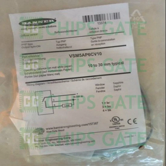 New Banner sensor VSM5AP6CV10 Fast Ship