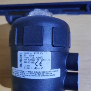 burkert 2000 A 25.0 PTFE VA29 PS 11bar 00143445 Angle Seat Valve, New Original