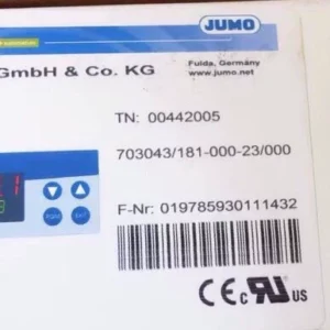Jumo 703043/181-000-23/000 00442005 Temperature Controller, New Original