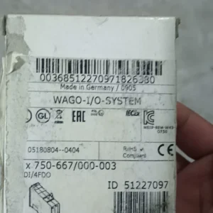 WAGO 750-667/000-003 Digital I/O Module, New Original
