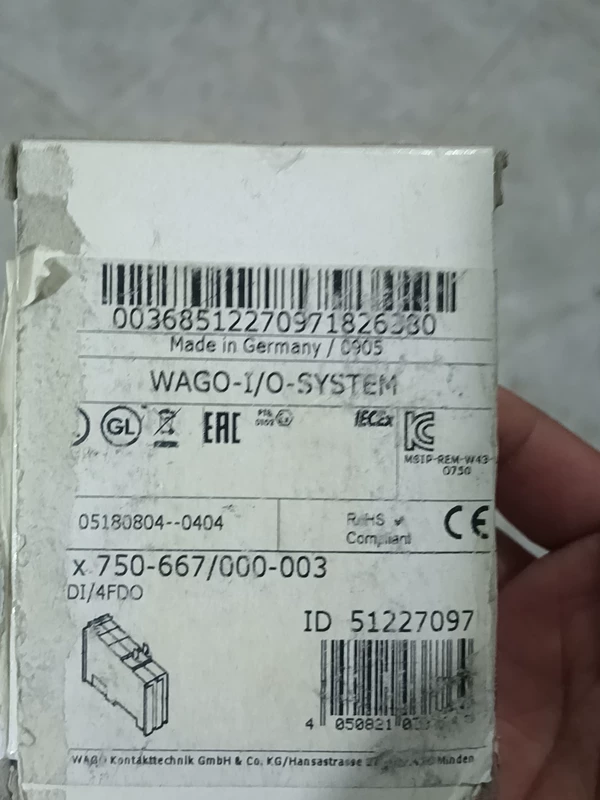WAGO 750-667/000-003 Digital I/O Module, New Original