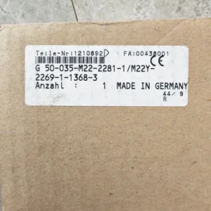 Schmersal G50-035-M22-2281-1/M22Y-2269-1-1368-3 Cam Switch, New Original