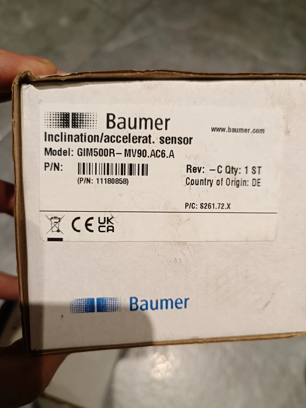 Baumer GIM500R-MV90.AC6.A 11180858 Tilt Sensor, New Original