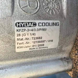 HYDAC SCA 2S/28/1.0/M/A/1 Hydraulic Oil Radiator, New Original